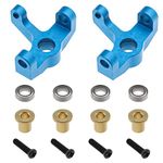 YINETTECH Set of Metal Steering Carrier Aluminum Alloy Left Right RC Car Upgrade Spare Part Compatible with Wltoys 1/14 144001 144002 1/12 124016 124017 124018 124019 RC Car