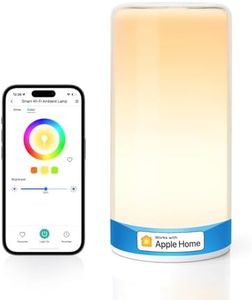 meross Smart Bedside Lamp Dimmable WiFi Table Lamp Night Light, Compatible with HomeKit, Alexa, Google Home & SmartThings, Tunable White & Multi-Color, Touch & Voice & APP Control, Schedule and Timer