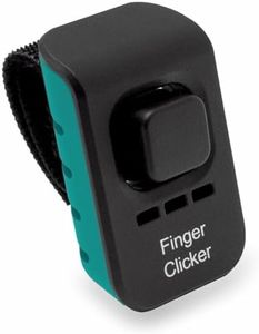 Educator Dog Training Finger Clicker with Audible Sound for Positive Reinforcement, Behavior and Obedience Pet Trainer, Teal