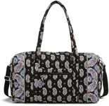 Vera Bradley Women's Cotton Large Travel Duffel Bag, Twilight Vines, One Size