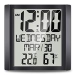 Battery Operated Digital Clock For Living Room