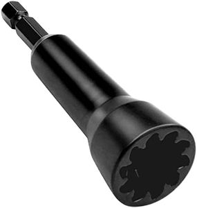 Wire Nut Twister, Wire Twister Tool for Drill, 1/4" Chuck Twist Wire Connector, Wire Nut Twisting Tool for Electricians, Wire nut Driver, Wire Twisting Spinner, Wire Spin Driver Nut （Black）