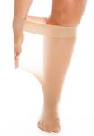 All Woman Super Wide Knee Highs 20 Denier 70cm Stretch PACK OF 3 (Natural)(Size: One Size)