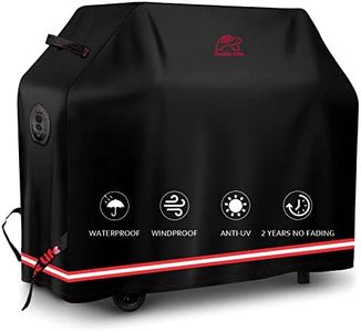 Turtle Life BBQ Grill Cover, 72 Inch Heavy Duty Waterproof 4-6 Burner Barbecue Gas Grill Covers for Weber Genesis Char-Broil Brinkmann, No Fading Within 2 Years, Black