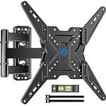 Pipishell Full Motion TV Wall Mount for Most 26-60 inch TVs with Swivel, Tilt, Extension, Single Stud Articulating TV Mount Bracket, Holds up to 77 lbs, Max VESA 400x400mm, PIMF11