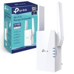 TP-Link Mesh WiFi 6 Booster, WiFi Repeater, Ultraxtend WiFi Range Extender with 1 Gigabit Port, 1800Mbps Internet Repeater, 5GHz, App Control Easy Setup, UK Plug (RE605X)