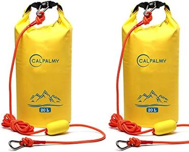 CALPALMY (2-Pack) 2-in-1 Sand Anchor for Small Boats, Power Watercrafts, Canoes and Kayaks | Waterproof Dry Bag for Hiking, Camping, Water Sports, Kayaking, Boating, Surfing and Tubing