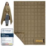 KingCamp Camping Blanket Thermal Ultralight Multifunctional Warm Travel Outdoor Blanket with Snap Buttons Lightweight Sleeping Quilt for Hiking Picnic Home Car