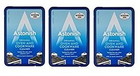 3 x Astonish Oven & Cookware Cleaner Cleaning Paste Enamel Ceramic Upvc Metal 150g