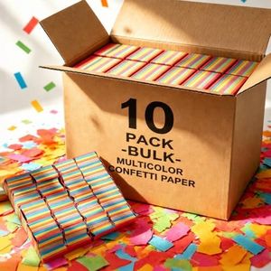BriSunshine 2.2 lb Multicolor Confetti Paper (Pack of 10)