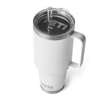 YETI Rambler 42 oz Straw Mug, Vacuum Insulated, Stainless Steel, White