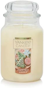 Yankee Candle Christmas Cookie Scented, Classic 22oz Large Jar Single Wick Candle, Over 110 Hours of Burn Time