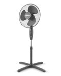Schallen 16" Electric Oscillating Floor Standing Tall Pedestal Air Cooling Fan (Grey)