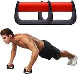 Feishibang Pushup Handles for Floor Board Portable Push Up Bars for People Fitness Home Workout Equipment , Colour Red