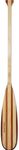 WONITAGO Wooden Canoe Paddle Slender Blade with Ergonomic Palm Grip and Anti-Collision Edge, Floating Wood Canoe Boat Paddle, 152 cm/5 Ft, Color-Blocked Wooden