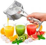 Aluminum Alloy Fresh Fruit Juice Extractor - Lemon Squeezer Manual, Non-Slip Ergonomic Grip, Easy to Use & Clean, 8.7" Length with 0.6L Capacity - Efficient Extraction of Citrus, and Other Fruits