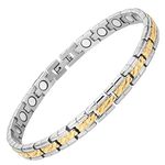 Womens Titanium Magnetic Therapy Bracelet for Arthritis Pain Relief Size Adjusting Tool and Gift Box Included By Willis Judd