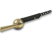 Korky 6094BP StrongARM Tank Lever, Universal to Fit Front Angled Side Left and Right Mount Toilets, Brushed Gold, Simple Style