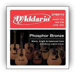 D'Addario Acoustic Bass Guitar Strings - Acoustic Bass Strings - Phosphor Bronze - EPBB170 - Acoustic Bass Guitar 4 String Set - ‎45-100 Gauge - 1 Pack