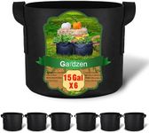 Gardzen 6-Pack 15 Gallon Grow Bags,