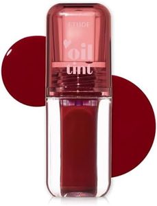ETUDE Dear Darling Oil Tint #2 Plum Berry 4.2g | High Moisturizing and Strong Hydrating Lip Oil/Lip Gloss | Smooth and Moist Lips | Non-Sticky Lip Oil Tint For Dry Lips | K-beauty