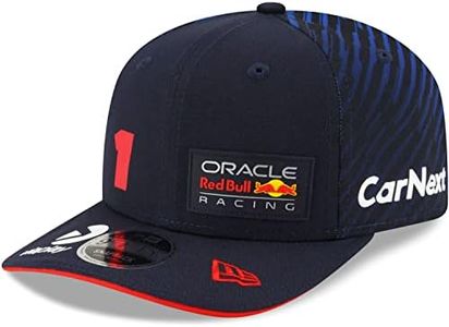 New Era 9Fifty Snapback Cap - Red Bull Racing Max Verstappen, Navy, Medium-Large