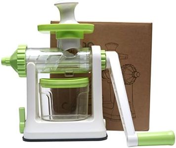 Manual Hand Crank Single Auger Health Juicer,Fruit & Vegetable Juice Extractor Manual Wheatgrass Juicer