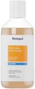 RE' EQUIL Fruit Aha Face Wash | Soap & Sulphate Free Cleanser | For Even & Brighter Skin Tone | Makes Skin Soft And Smooth | Gentle On Skin | All Skin Types | 200 Ml