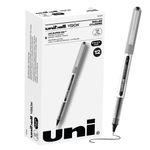 uni-ball VISION Rollerball, Stick Roller Ball Pen Fine-0.7mm, 12 Pack, Black Ink (60126)