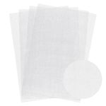 Abeillo 4 Pieces 4 Count Plastic Mesh Canvas Sheets for Embroidery, Fursuit Eye Mesh, Plastic Needlepoint Canvas for Crafts DIY, Knit Crochet Projects (White, 11.8×7.9inch)