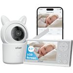 ieGeek Video Baby Monitor, 4.3" Wireless Display & 360°Auto Tracking Smart Camera, no WiFi LCD Monitor & Phone APP Control, Sound & Motion Detection, Temp & Humidity Sensor,FHD Night Vision,VOX Mode