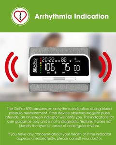 OxiPro BP2 Smart Blood Pressure Monitor – Digital Upper Arm Cuff