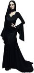 JPXH Women's Adult Plus Size Dress Long Black Halloween Dress Costume Party First Choice, Black