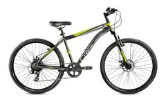 CRADIAC Hustler 7 Speed 26 inch Steel Geared High Performance Mountain Cycle for Men with Front Suspension & Dual disc Brakes | Ideal for 12+ Years, Unisex, Frame Size - 18.5 Inch
