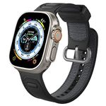 CASEOLOGY By Spigen Athlex Strap Band Compatible with Apple Watch Ultra/Ultra 2 49mm, Apple Watch 10 (46mm), Series 9/8/7 (45mm), SE2/6/SE/5/4 (44mm) and Series 3/2/1 (42mm) - Active Black