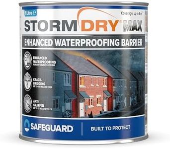 Stormdry MAX - 1 Litre - Enhanced waterproofing, crack-bridging and anti-graffiti protection barrier for brick, masonry, concrete, stone, metal and painted surfaces