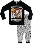 LEGO Harry Potter Girls Hogwarts Pyjamas Hermione Long Sleeve Kids Nightwear Black 6-7 Years