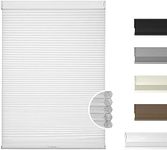 HOTSOON Custom Size Cellular Shades for Windows Cordless Blackout Honeycomb Blinds Noise Reduction Thermal Insulated for HomeWhite.33 W x 64" H