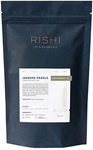Rishi Tea Jasmine Pearls Green Tea - Caffeinated Loose Leaf, Hand-Rolled with Floral Aroma & Taste - 8.81 Ounces, 22+ Servings