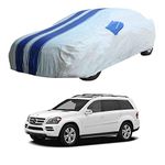 Oshotto/Recaro 100% Blue dustproof and Water Resistant Car Body Cover with Mirror Pockets Compatible with Mercedes Benz GL/GLS