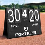 FORTRESS Baseball Portable Scoreboard - Table Top Score Keeper | Flip Scoreboard For Baseball, Softball, Basketball & Cornhole | Indoor & Outdoor Score Keeper