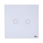 Festnight NEO Coolcam Z-Wave Wall Light Switch 2CH Gang Z Wave Wireless Smart Remote Control EU Light Switch Home Automation