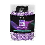 Autoglym Polar Car Wash Mitt with Storage and Washbag Included, Premium Fine Microfibre Strands, Scratch-Free Results, Purple, White & Black