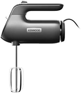 Kenwood QuickMix+ Hand Mixer HMP50.000BK, Includes Stainless Steel Beaters and Dough Hooks, Variable Speed and Pulse Function, 650W, Black