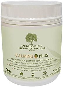 Vetalogica Hemp Clinicals Calming Plus Supplements with Hemp Oil and Tryptophan for Dogs 300 g