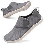 JIASUQI Water Shoes for Womens Mens Quick Dry Barefoot Aqua Socks Pool Shoes for Swim Surf Beach Hiking Sport (GreyB,6-7women,5-6men)