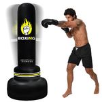 Freestanding Punching Bags for Adults - 69" Standing Punching Bag - Men Standing Boxing Bag Inflatable Kickboxing Bag for Training MMA Muay Thai Fitness