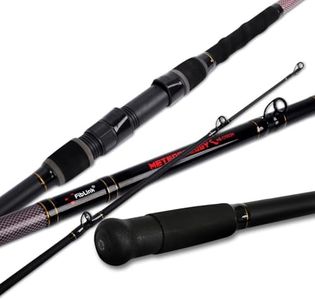 Fiblink Surf Fishing Rod 3 Piece Portable Travel Casting Rod Saltwater Surf Rod 9ft (Cast-9'-3pc)