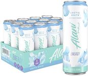 Alani Nu Sugar-Free Energy Drink, Pre-Workout Performance, Arctic White, 12 oz Cans (Pack of 12)