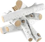 VEVOR 6 Pcs Large Withe Birch Logs,